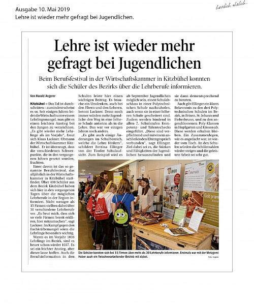 Tiroler Tageszeitung 10.05.2019