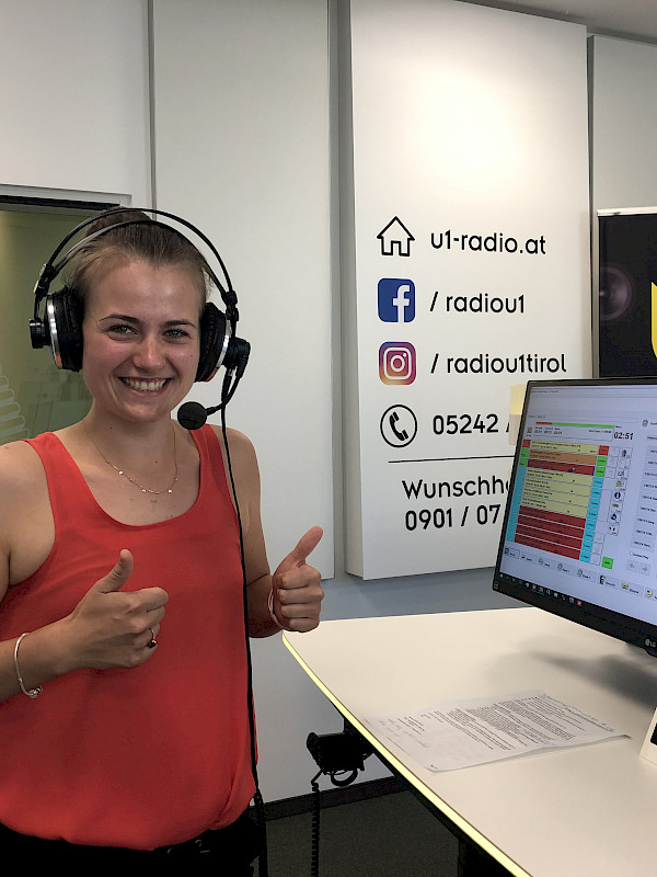 Marina Gandler auf Radio U1 Tirol
