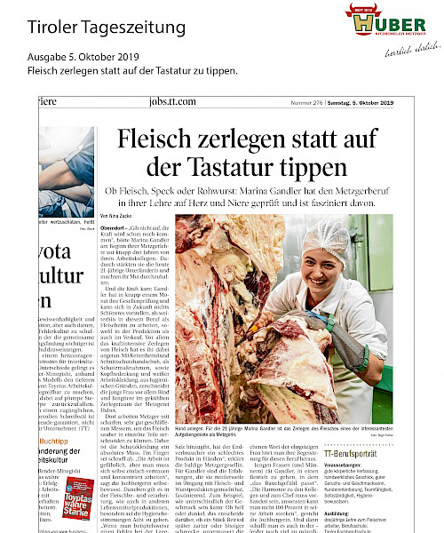 Tiroler Tageszeitung 05.10.2019